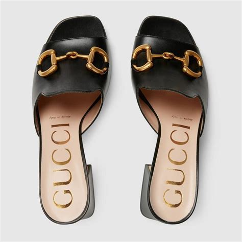 gucci horsebit platform sandal|Gucci slide sandals with horsebit.